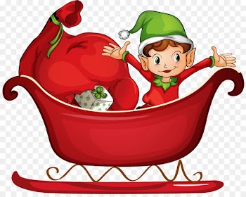 Santa Claus Christmas elf Vector graphics Christmas Day Stock photography - sled background 