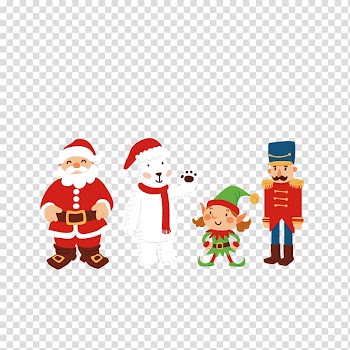 Santa Claus Christmas Euclidean , Cute christmas elements transparent background PNG clipart