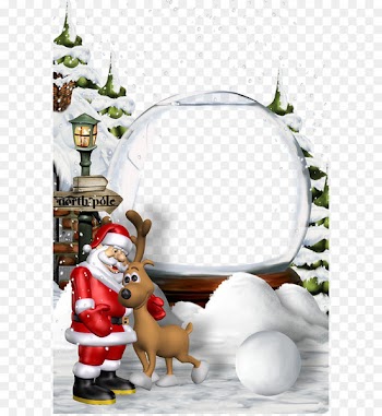 Santa Claus Christmas Eve New Year - Christmas border background template template download 