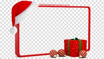 Santa Claus Christmas Frames Gift , MOLDURA transparent background PNG clipart