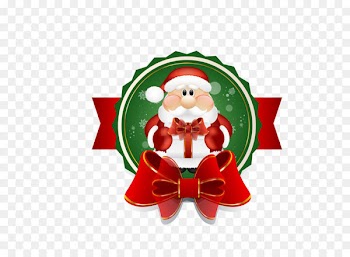 Santa Claus Christmas Gift - Christmas day old label 