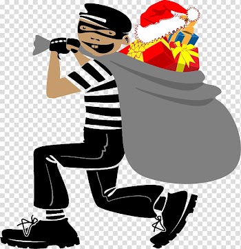 Santa Claus Christmas gift Christmas gift, Christmas thief transparent background PNG clipart
