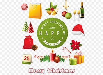Santa Claus Christmas Gift Element - 13 beautifully designed Christmas elements 