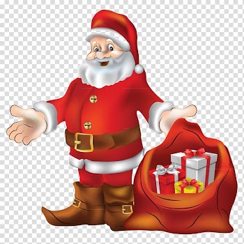 Santa Claus Christmas Gift Illustration, Santa Claus transparent background PNG clipart