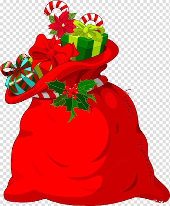 Santa Claus Christmas Gift , sack transparent background PNG clipart