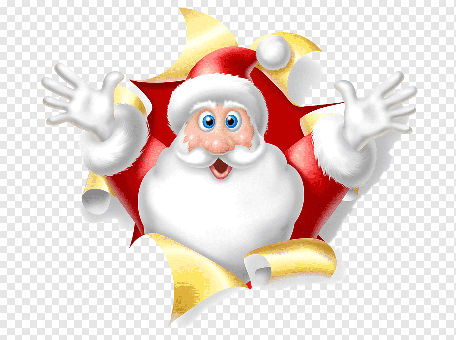 Santa Claus Christmas Gift, Santa Claus, painted, holidays, hand png