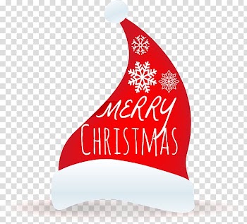 Santa Claus Christmas Hat Bonnet Illustration, Christmas hats Merry Christmas transparent background PNG clipart