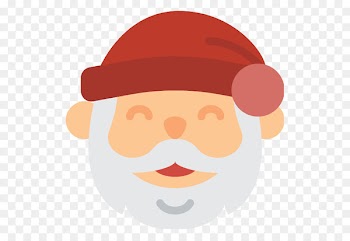 Santa Claus Christmas Icon - Cartoon Santa Claus Head 
