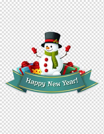 Santa Claus Christmas Illustration, Beautifully decorated with ribbons Happy New Year transparent background PNG clipart