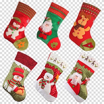 Santa Claus Christmas ing Christmas Eve, Santa Claus socks candy bags transparent background PNG clipart