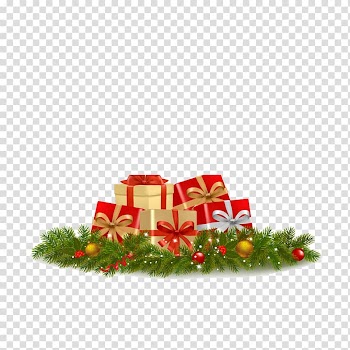 Santa Claus Christmas New Year Illustration, gift transparent background PNG clipart