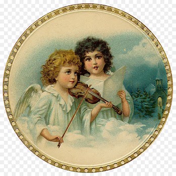 Santa Claus Christmas ornament Angel Clip art - vintage card 