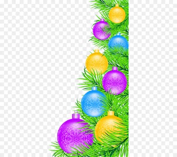 Santa Claus Christmas ornament Christmas decoration Christmas tree - Colored balls 