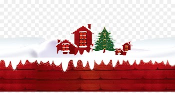 Santa Claus Christmas ornament Christmas tree - Free Christmas snow house to pull the material 