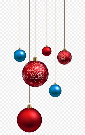 Santa Claus Christmas ornament Clip art - Red and Blue Christmas Balls PNG Clipart Image 