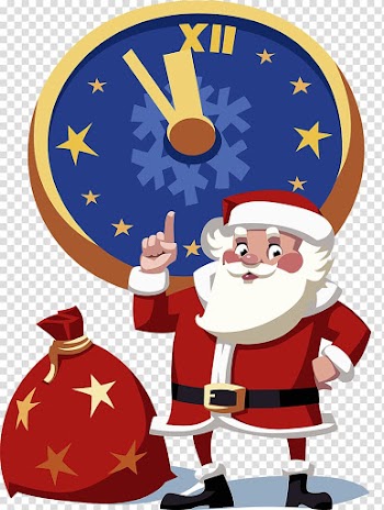 Santa Claus Christmas ornament Gift , Christmas Eve Countdown transparent background PNG clipart