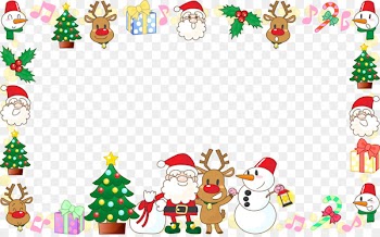 Santa Claus Christmas ornament Illustration - Santa Claus Christmas decoration border frame 