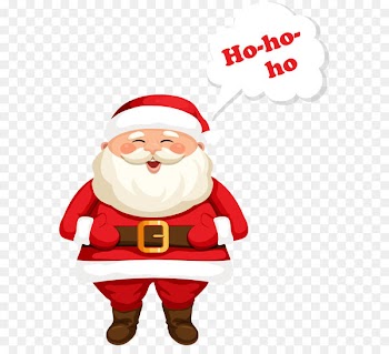 Santa Claus Christmas ornament Text Clip art - Santa Claus Ho-Ho-Ho PNG Clipart Image 