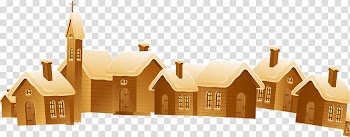 Santa Claus Christmas, Snow building transparent background PNG clipart