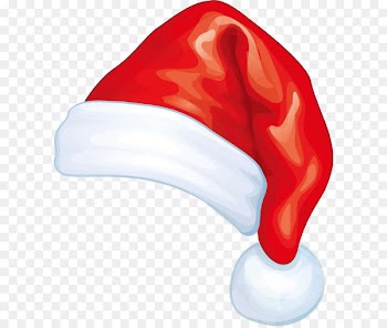 Santa Claus Christmas Snowman Clip art - Hand painted watercolor Christmas hat 