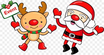 Santa Claus Christmas Sticker Wall decal - Vector Christmas Santa Claus decoration elements elk 