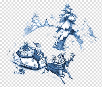 Santa Claus Christmas tree Christmas card, Santa Claus transparent background PNG clipart