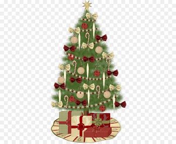 Santa Claus Christmas tree Christmas Day Candy cane Christmas decoration - christmas tree 