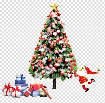 Santa Claus Christmas tree Christmas decoration Christmas ornament, Christmas tree ornaments hanging transparent background PNG clipart