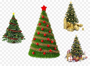 Santa Claus Christmas tree Christmas decoration - Creative Christmas Poster 