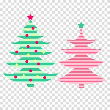 Santa Claus Christmas tree Christmas ornament, Simple color Christmas tree transparent background PNG clipart