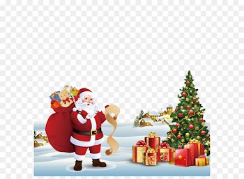 Santa Claus Christmas tree Greeting card Gift - Christmas promotional posters 