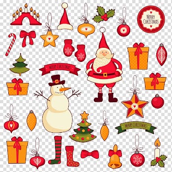 Santa Claus Christmas tree Greeting & Note Cards, Christmas element transparent background PNG clipart
