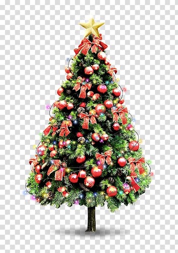 Santa Claus Christmas tree Wall Christmas decoration, The Christmas tree transparent background PNG clipart