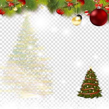 Santa Claus Christmas tree, White Christmas tree material transparent background PNG clipart