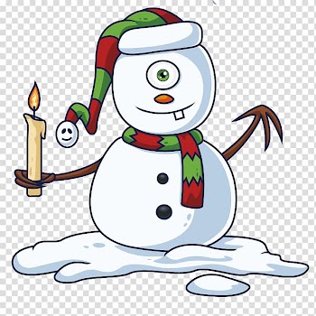 Santa Claus Christmas , White Snowman transparent background PNG clipart