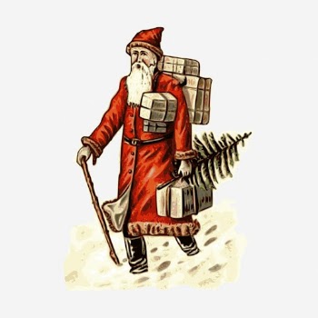 Santa Claus clipart, Christmas vintage | Free Photo - rawpixel