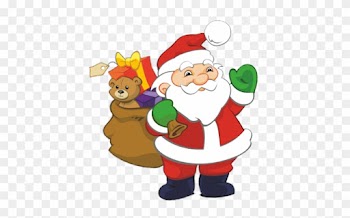 Santa Claus Clipart In Chimney At Night - Christmas Santa Claus Clipart