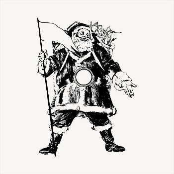 Santa Claus  clipart, vintage | Free Vector - rawpixel
