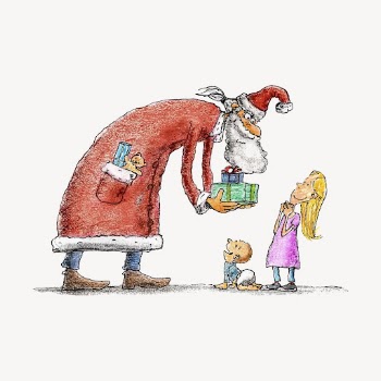 Santa Claus drawing, Christmas character | Free Photo - rawpixel