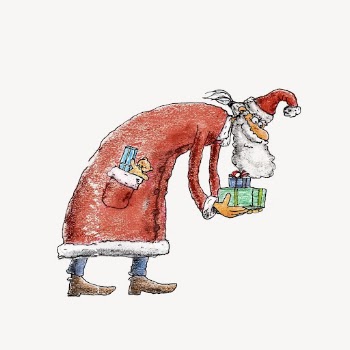 Santa Claus drawing sticker, Christmas | Free PSD - rawpixel