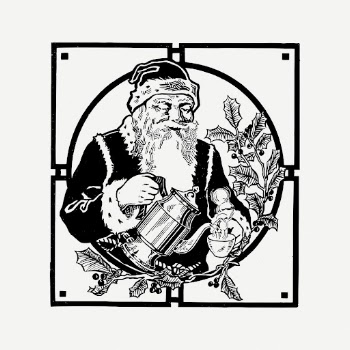Santa Claus drawing, vintage Christmas | Free PSD - rawpixel