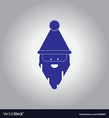 Santa Claus face vector image