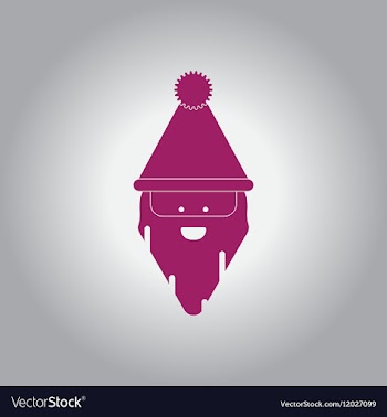 Santa Claus face vector image
