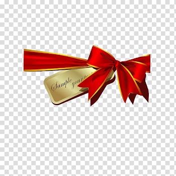 Santa Claus Gift Christmas card, Bow Christmas card tips transparent background PNG clipart