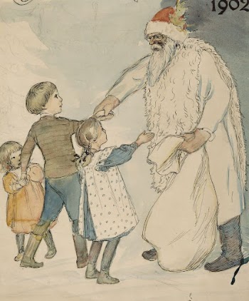 Santa claus greeting the children | Free Photo - rawpixel