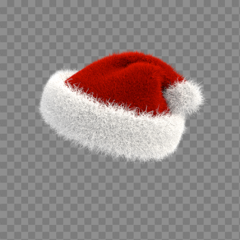 Santa Claus Hat PNG Image with Transparent Background