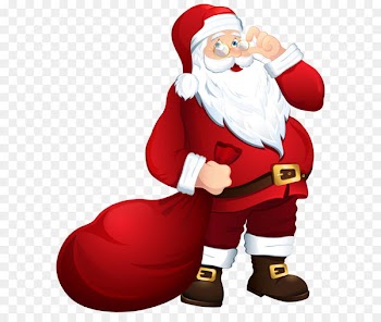 Santa Claus Mrs. Claus Christmas Clip art - Santa Claus with Bag PNG Clipart Image 