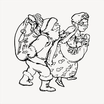 Santa Claus, Mrs. Claus  | Free Vector - rawpixel