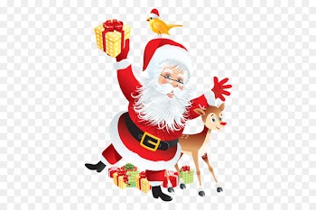 Santa Claus Paper Gift wrapping Christmas Day - rooney cartoon 