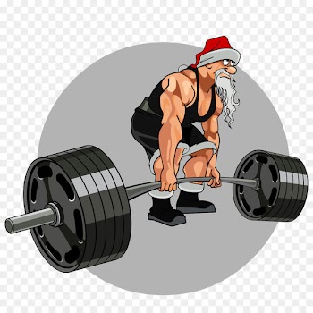 Santa Claus Physical fitness Christmas gift Clip art - Fitness Santa 